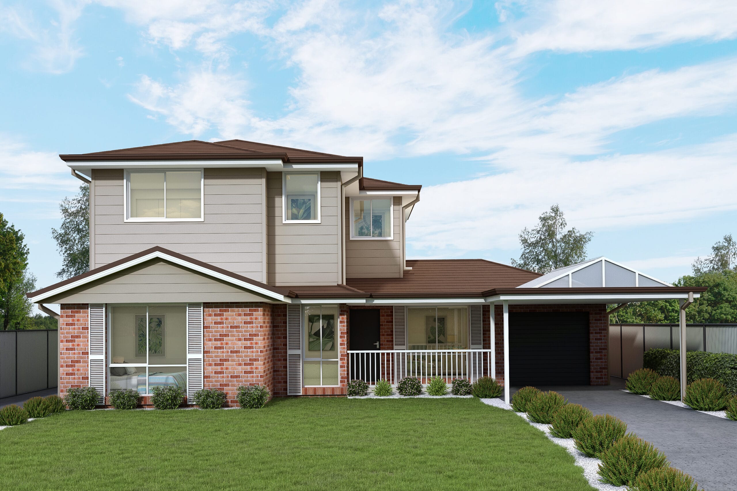 Render of a first floor addition to a home in Oakhurst