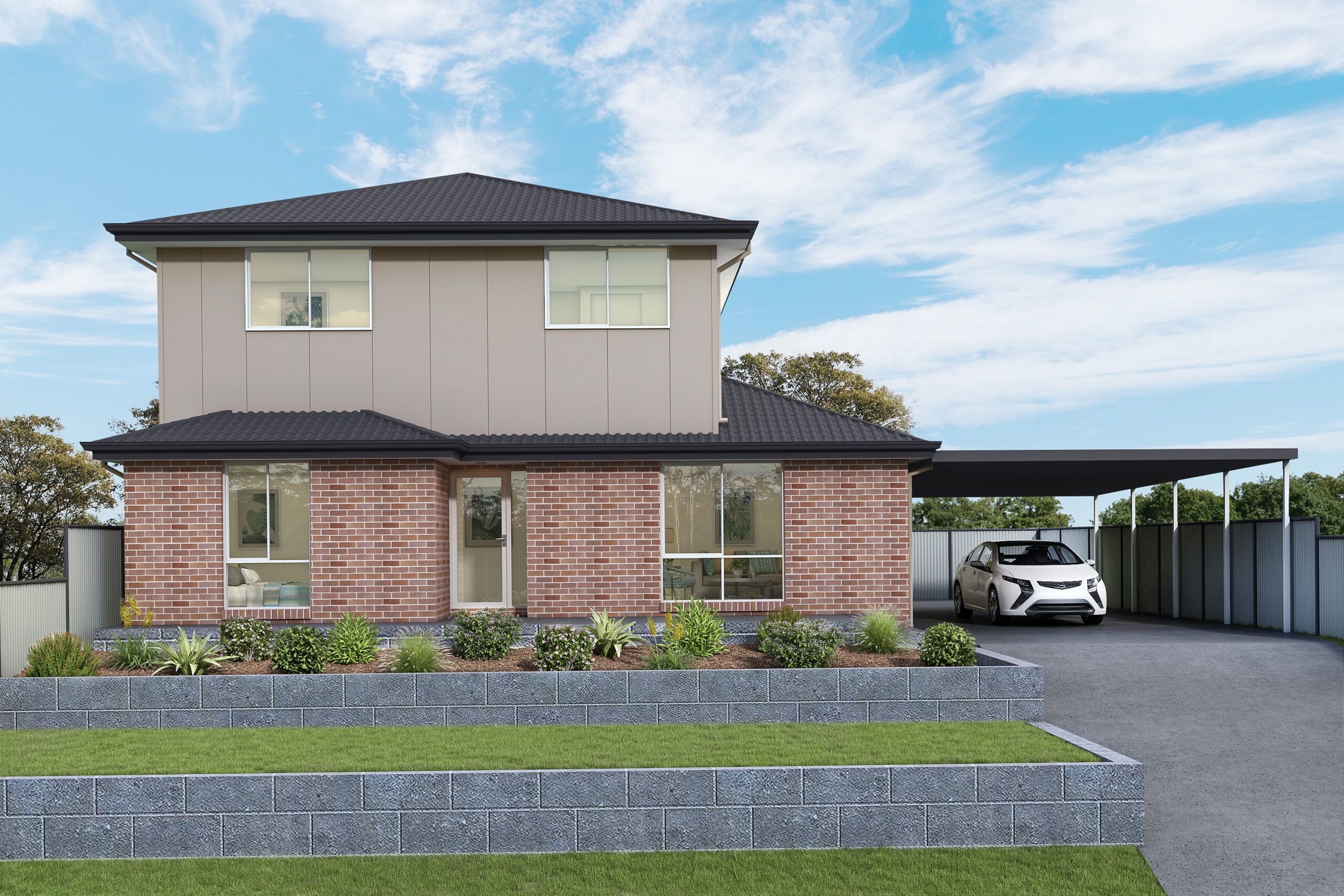 Render of a first floor addition to a home located in Eagle Vale