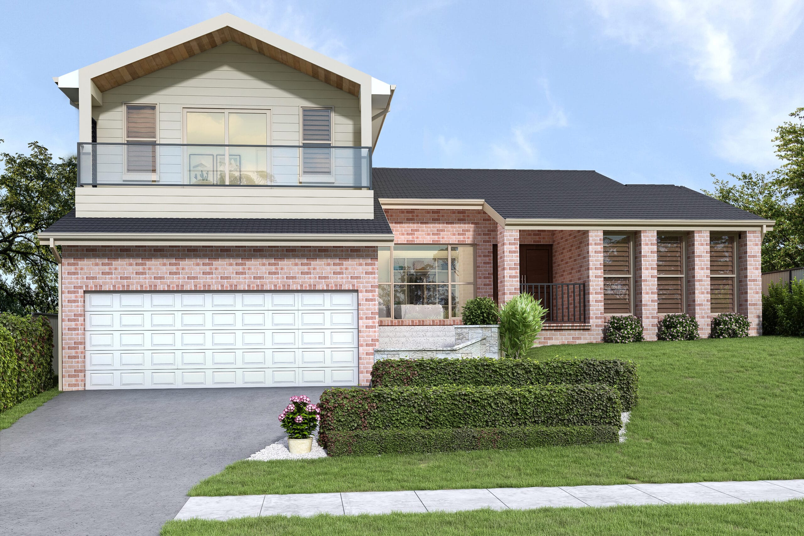 Render of a first floor addition to a home in Edensor Park