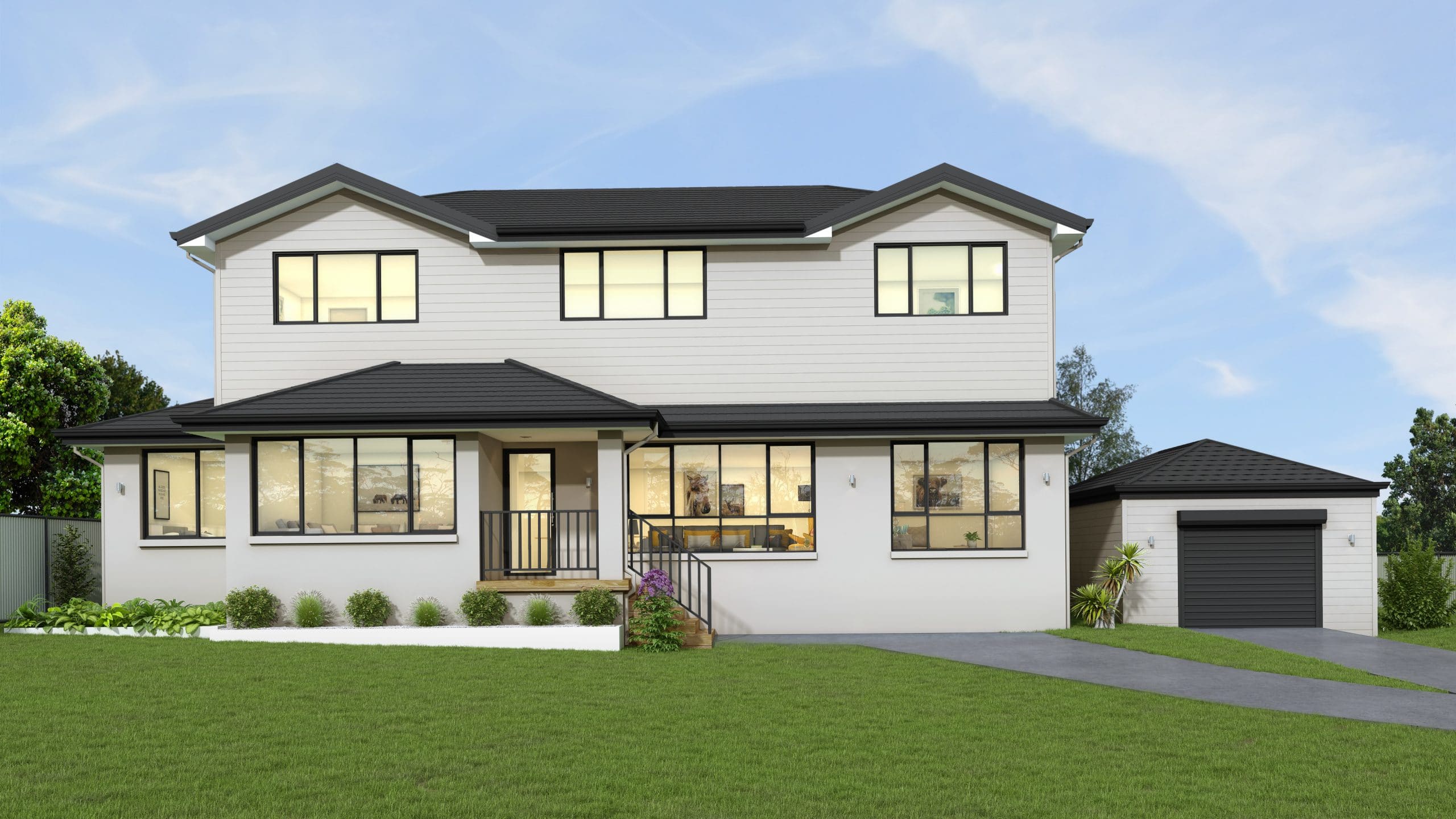 Render of a first floor addition to a home in Baulkham Hills