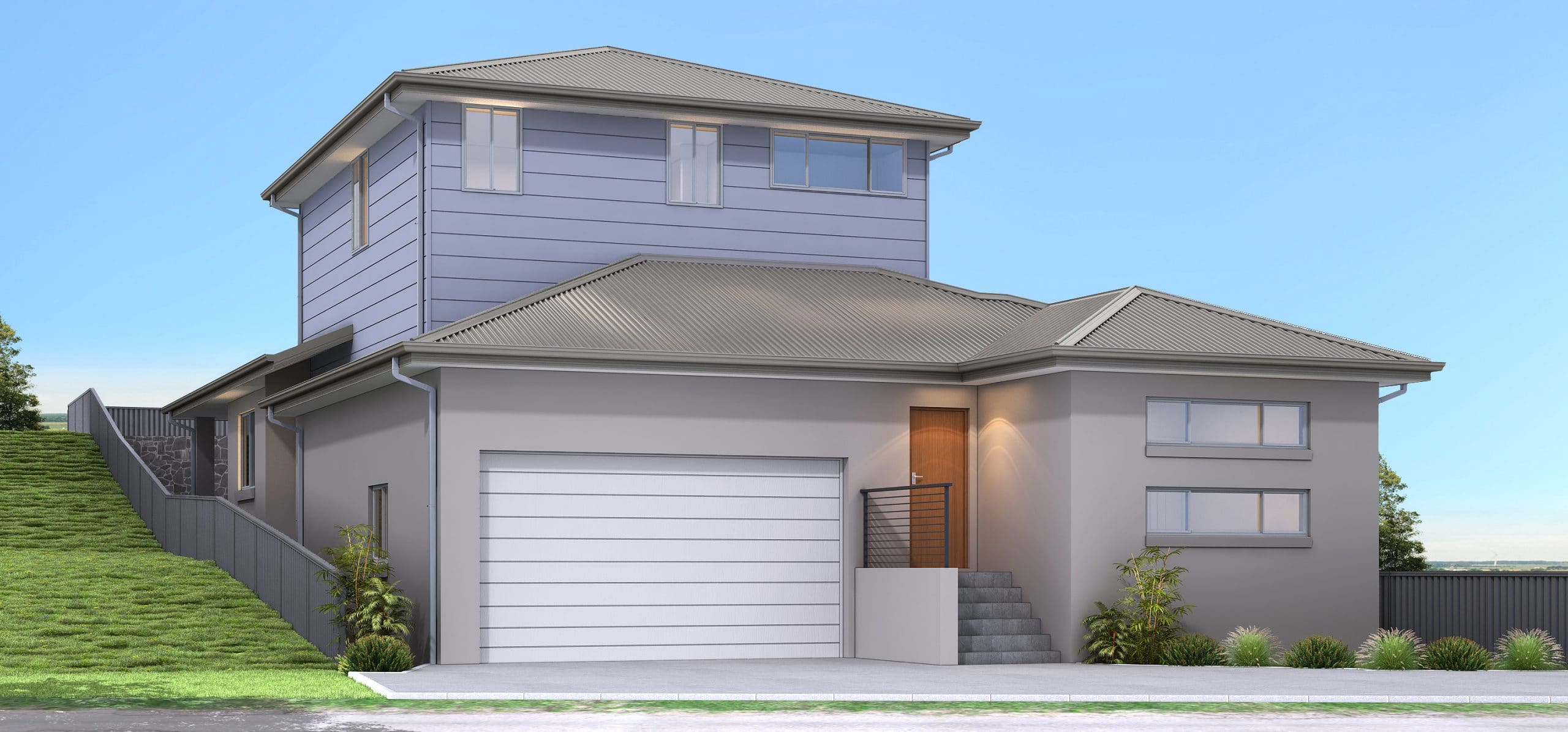 Render of a first floor addition to a home in Como