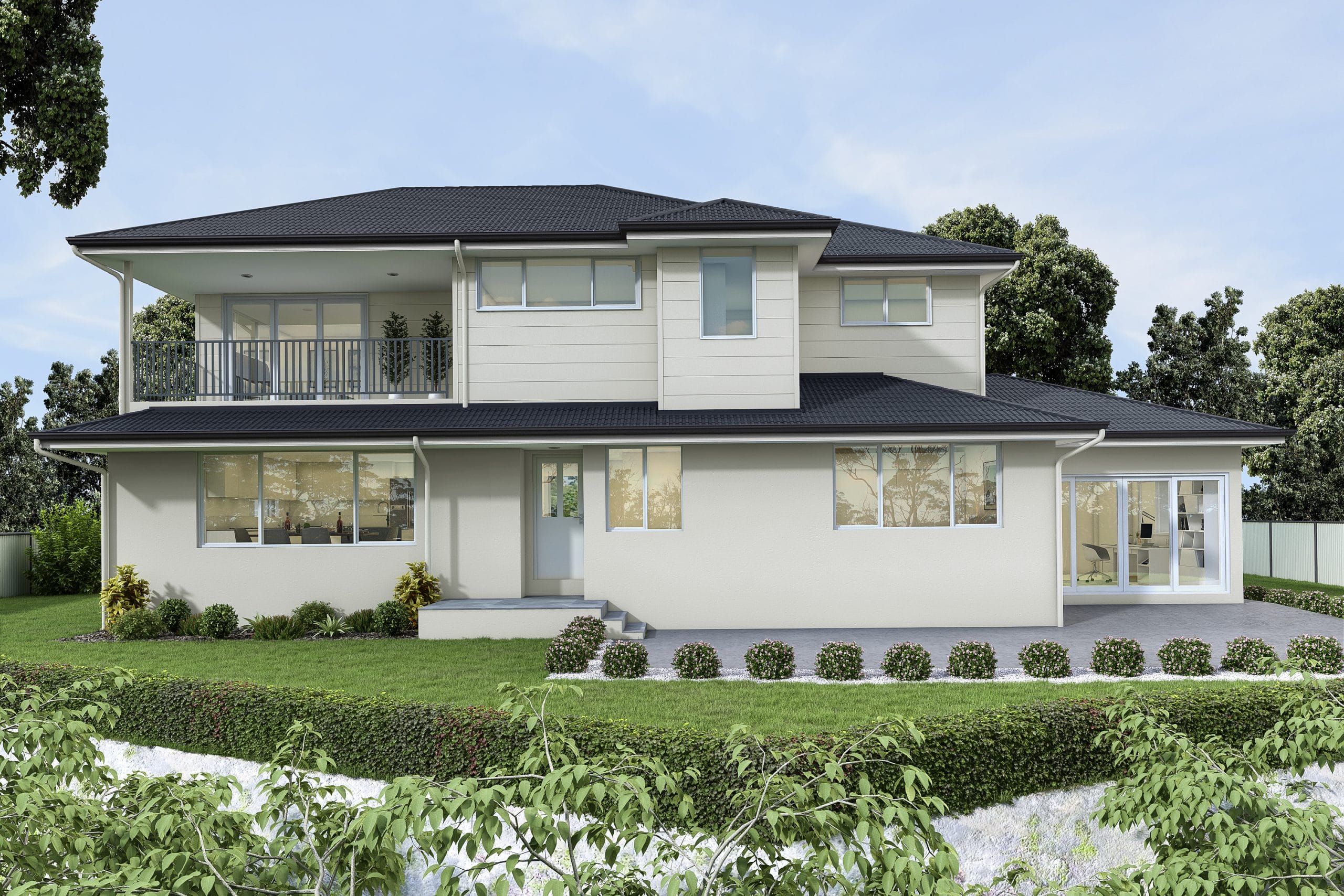 Render of a first floor addition to a home in Gymea Bay