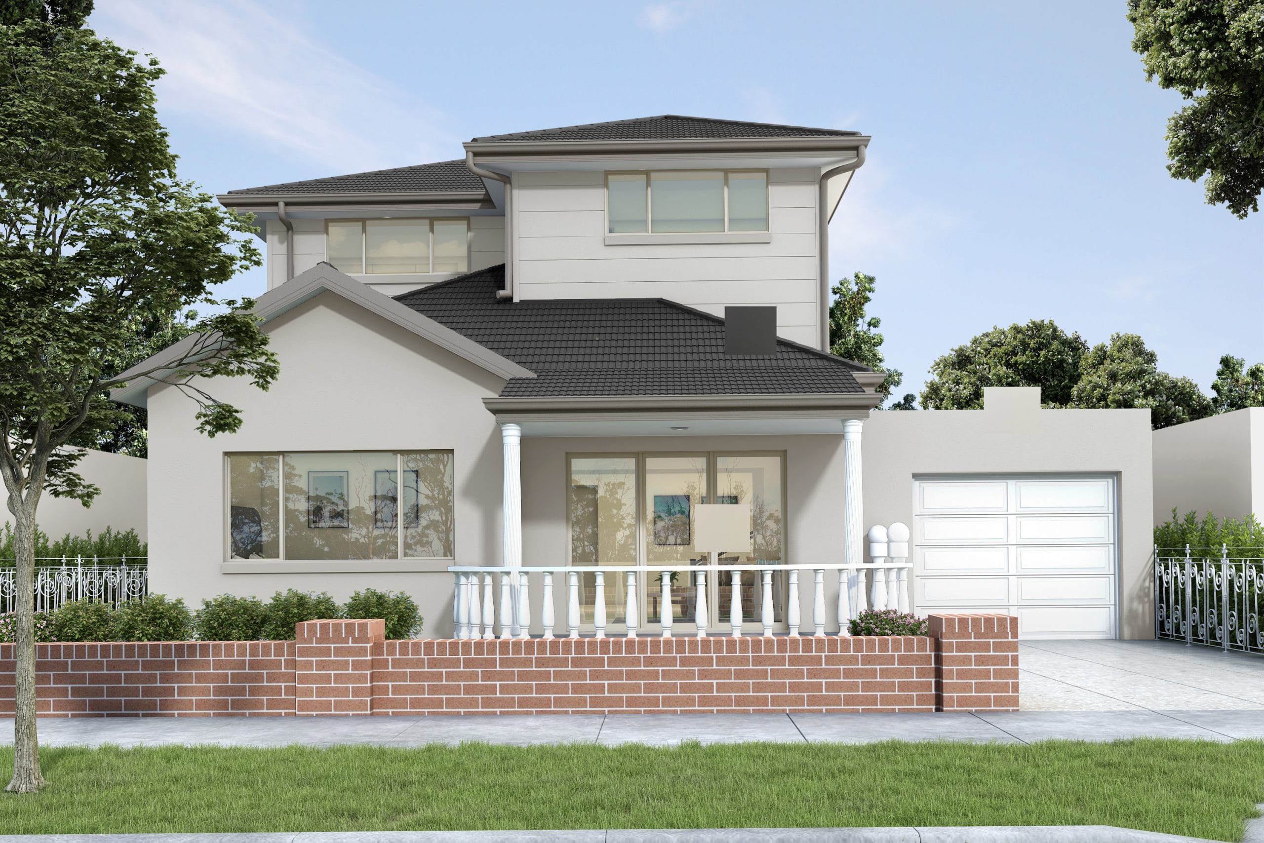 Render of a first floor addition to a home in Lakemba