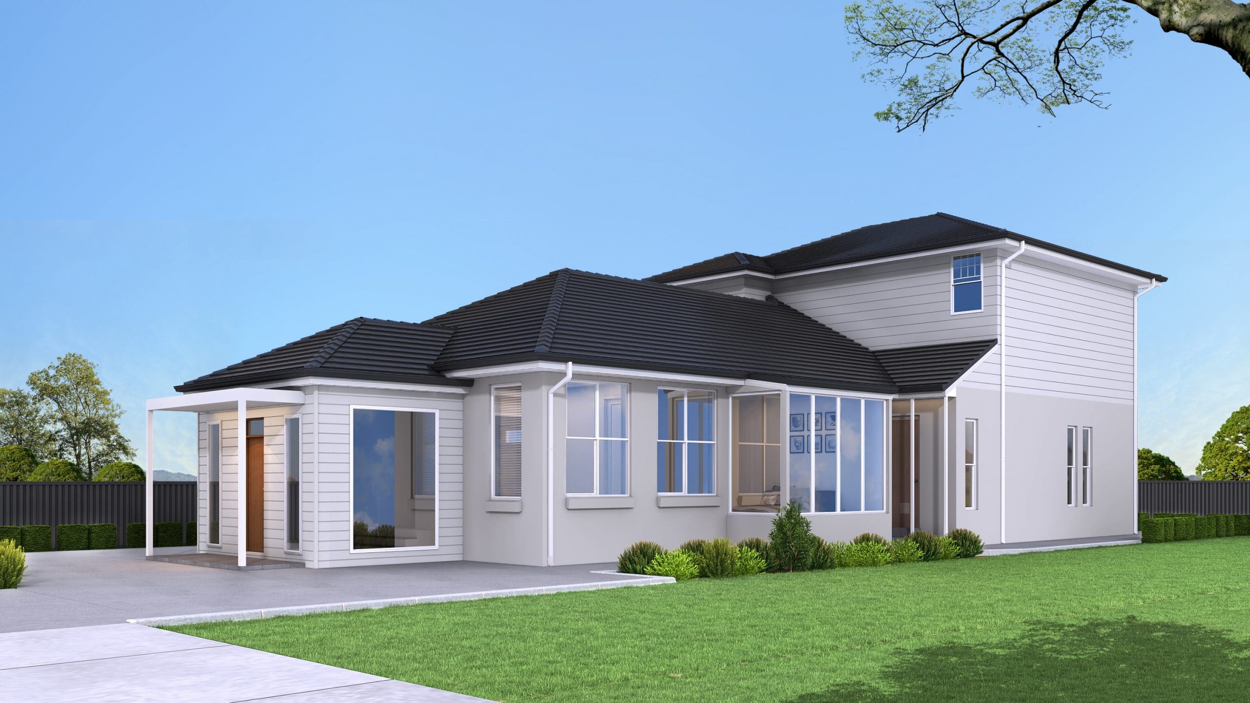 Render of a first floor addition to a home in Vaucluse