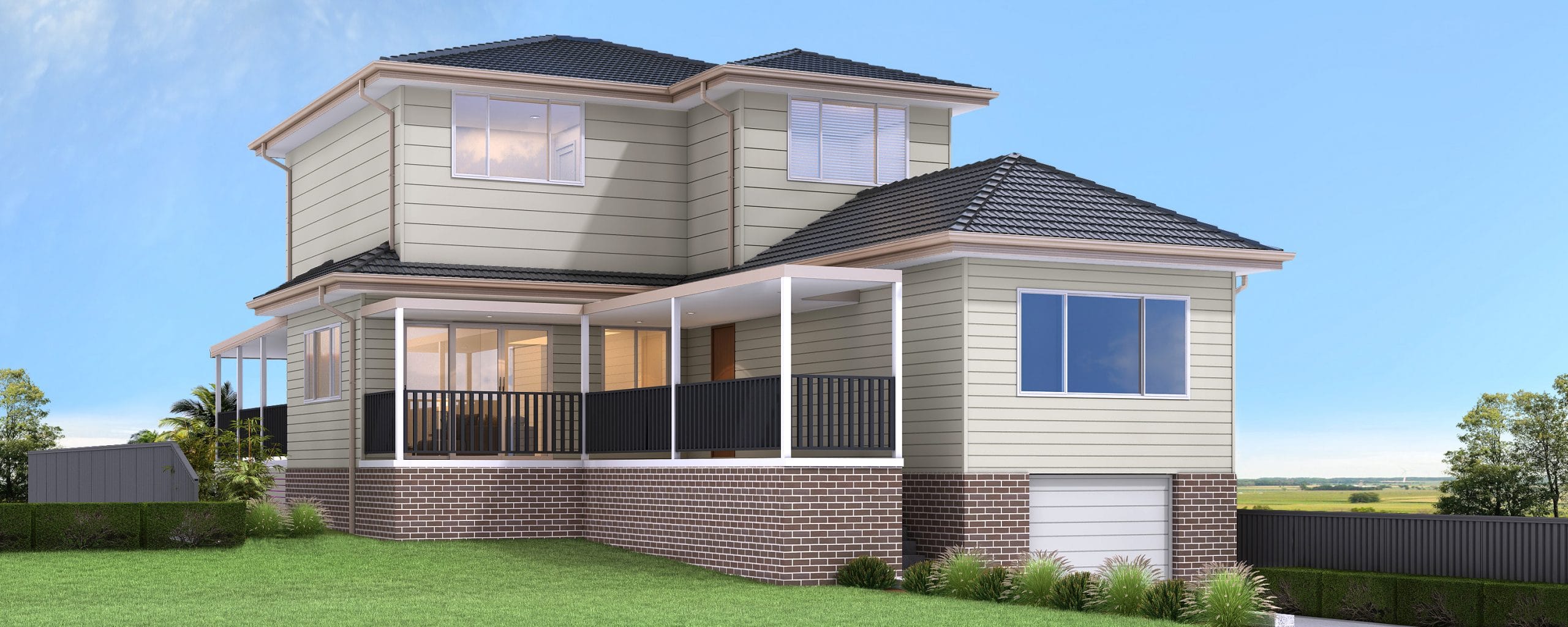 Render of a first floor addition to a home in Yagoona