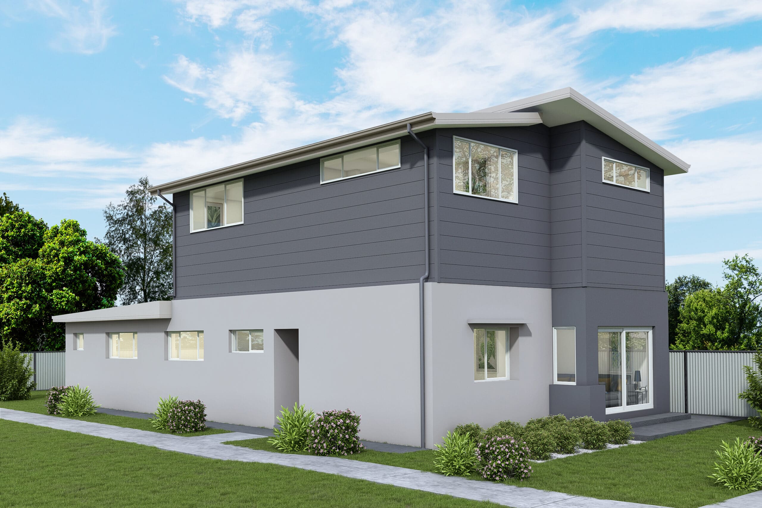 Render of a first floor addition to a home located in Dover Heights