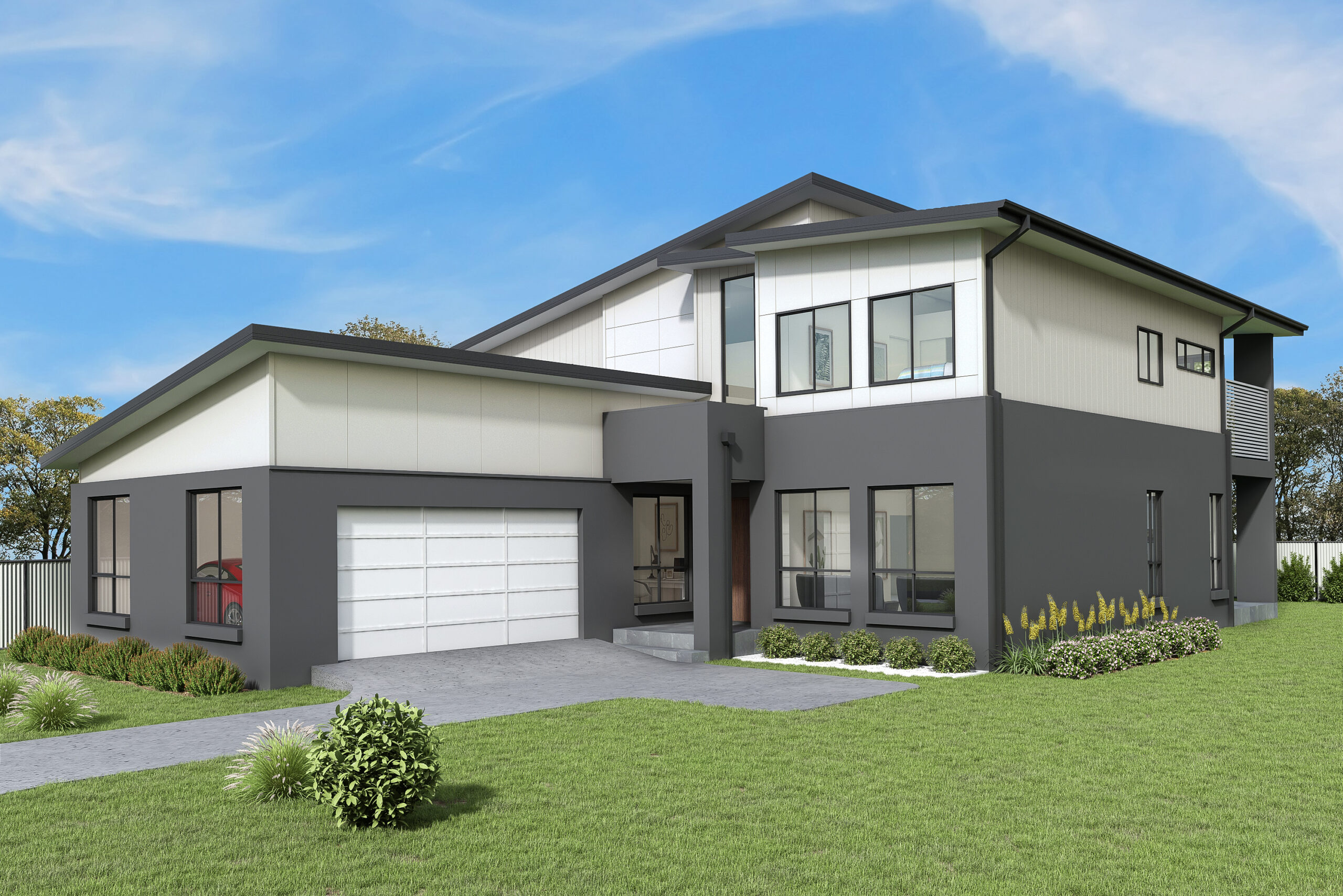 Render of a two storey home located in Mermaid Waters